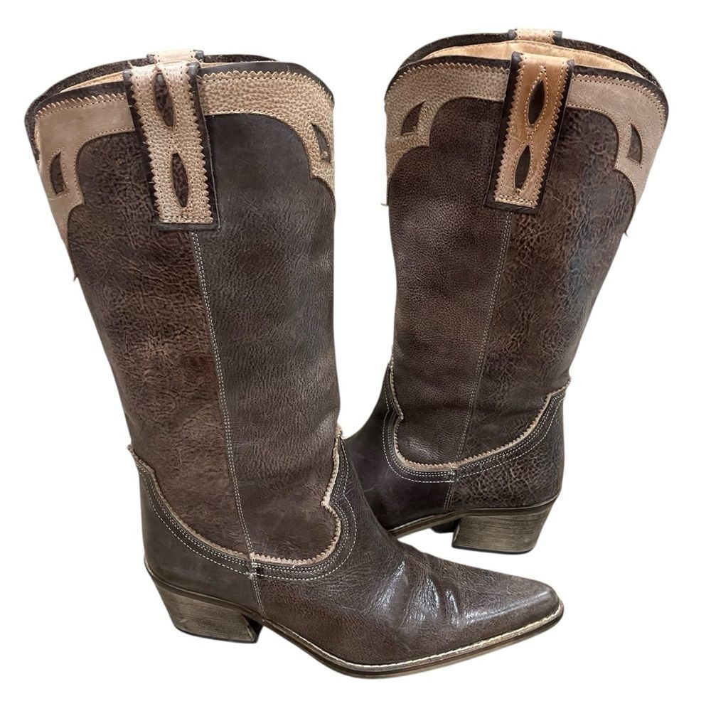 Destroy Vintage Western Snip Toe Cowgirl Boots size 40